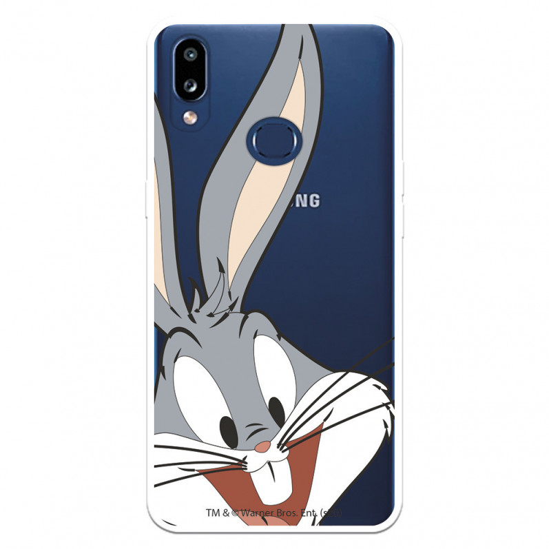 Capa para Samsung Galaxy A10s Oficial da Warner Bros Bugs Bunny Silhueta Transparente - Looney Tunes