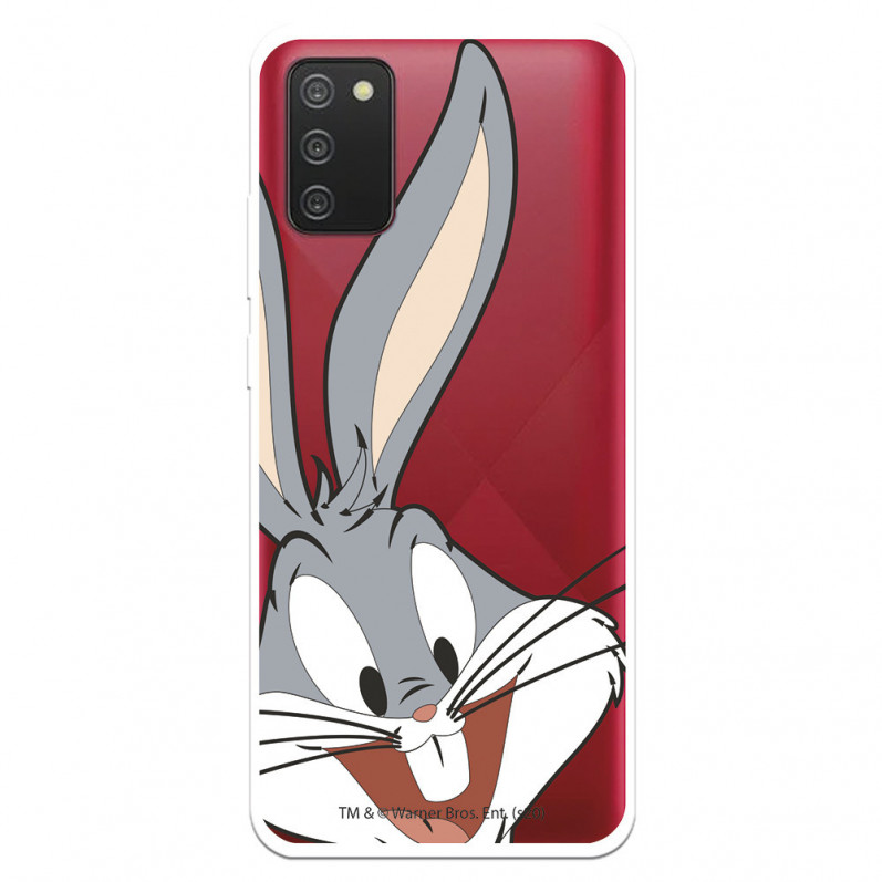 Capa para Samsung Galaxy A02s Oficial da Warner Bros Bugs Bunny Silhueta Transparente - Looney Tunes