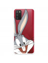 Capa para Samsung Galaxy A02s Oficial da Warner Bros Bugs Bunny Silhueta Transparente - Looney Tunes