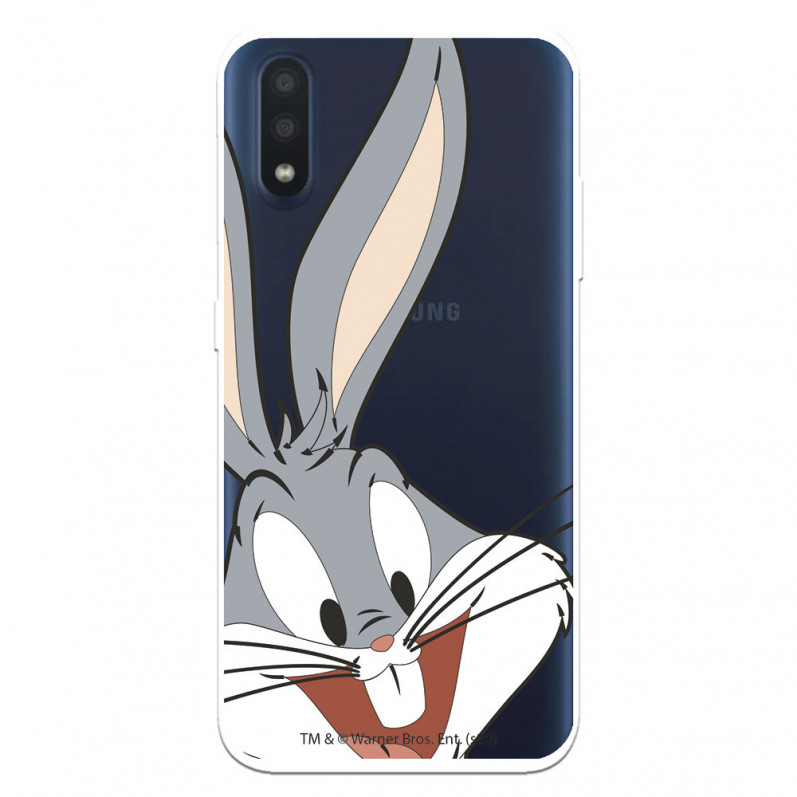 Capa para Samsung Galaxy A01 Oficial de Warner Bros Bugs Bunny Silhueta Transparente - Looney Tunes