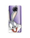 Capa para Pocophone F2 Pro Oficial de Warner Bros Bugs Bunny Silhueta Transparente - Looney Tunes