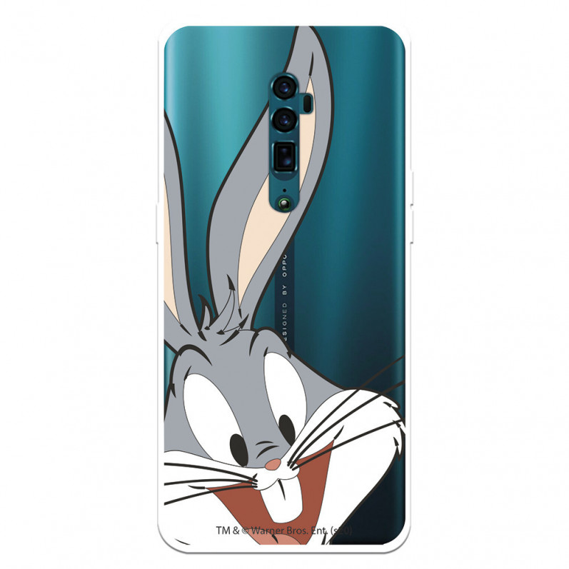 Capa para Oppo Reno 10 X Zoom Oficial da Warner Bros Bugs Bunny Silhueta Transparente - Looney Tunes