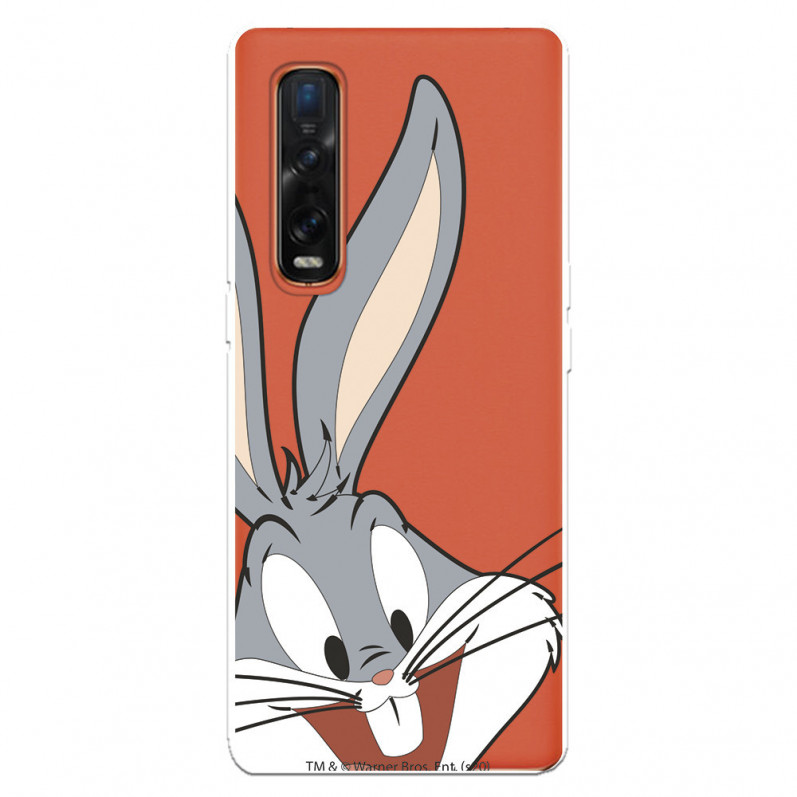 Capa para Oppo Find X2 Pro Oficial de Warner Bros Bugs Bunny Silhueta Transparente - Looney Tunes