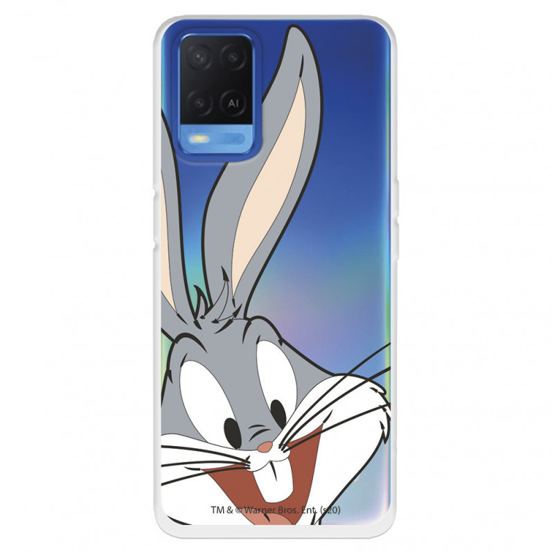 Capa para Oppo A54 4G Oficial da Warner Bros Bugs Bunny Silhueta Transparente - Looney Tunes