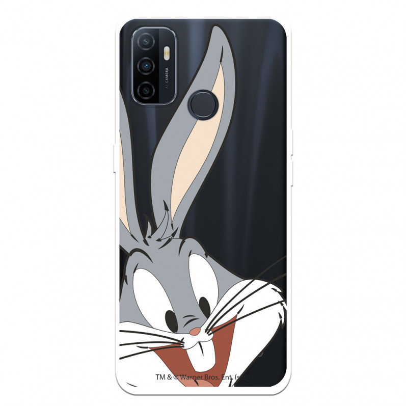 Capa para Oppo A32 Oficial da Warner Bros Bugs Bunny Silhueta Transparente - Looney Tunes