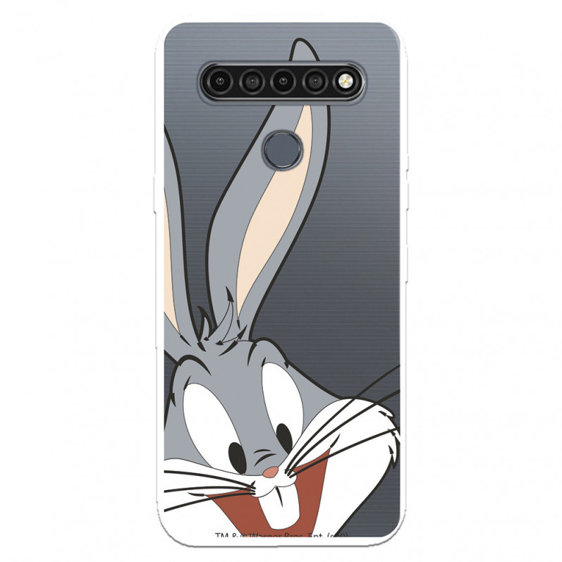 Capa para LG K61 Oficial de Warner Bros Bugs Bunny Silhueta Transparente - Looney Tunes