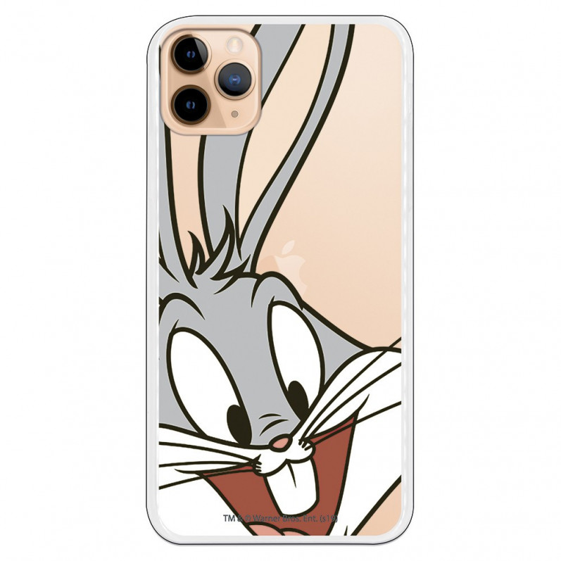 Capa para iPhone 11 Pro Max Oficial de Warner Bros Bugs Bunny Silhueta transparente - Looney Tunes