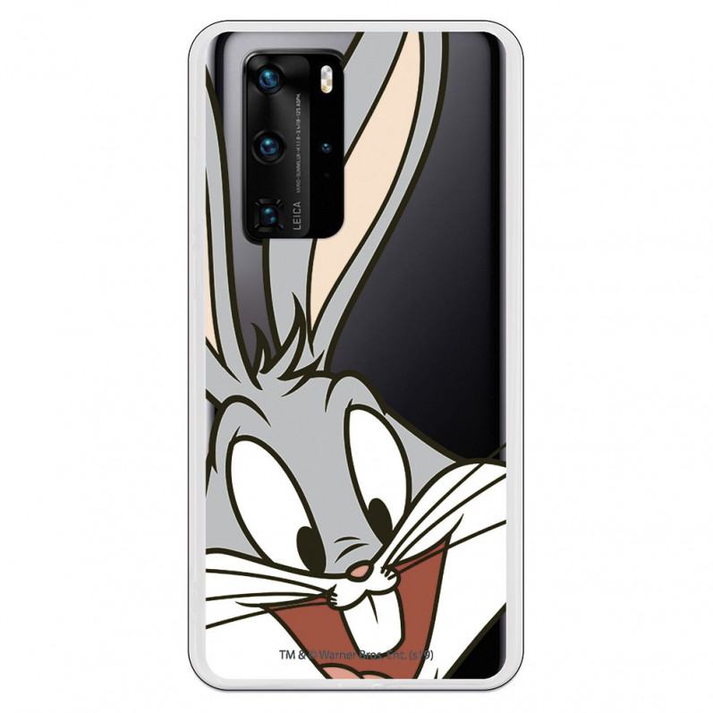 Capa para Huawei P40 Oficial de Warner Bros Bugs Bunny Silhueta Transparente - Looney Tunes