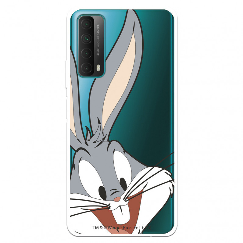 Capa para Huawei P Smart 2021 Oficial da Warner Bros Bugs Bunny Silhueta Transparente - Looney Tunes