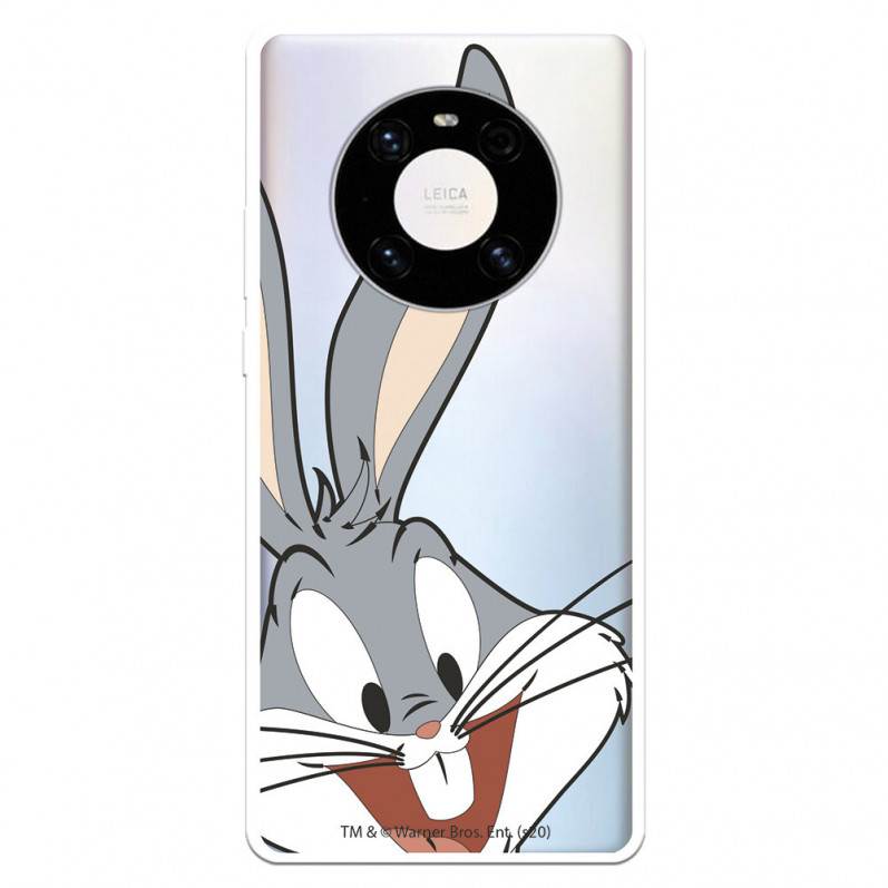 Capa para Huawei Mate 40 Pro Oficial da Warner Bros Bugs Bunny Silhueta Transparente - Looney Tunes