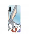 Capa para Honor 9X Pro Oficial de Warner Bros Bugs Bunny Silhueta Transparente - Looney Tunes