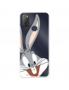 Capa para Alcatel 1S 2021 Oficial da Warner Bros Bugs Bunny Silhueta Transparente - Looney Tunes