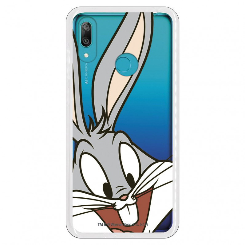 Capa Oficial Warner Bros Bugs Bunny Transparente para Huawei Y7 2019 - Looney Tunes