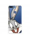 Capa Oficial Warner Bros Bugs Bunny Transparente para Huawei Y7 2018 - Looney Tunes