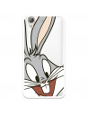 Capa Oficial Warner Bros Bugs Bunny Transparente para Huawei Y6 II - Looney Tunes