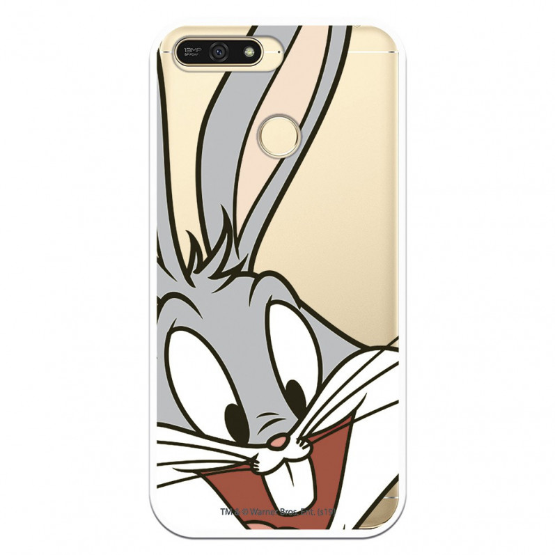 Capa Oficial Warner Bros Bugs Bunny Transparente para Huawei Y6 2018 - Looney Tunes