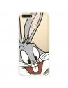 Capa Oficial Warner Bros Bugs Bunny Transparente para Huawei Y6 2018 - Looney Tunes