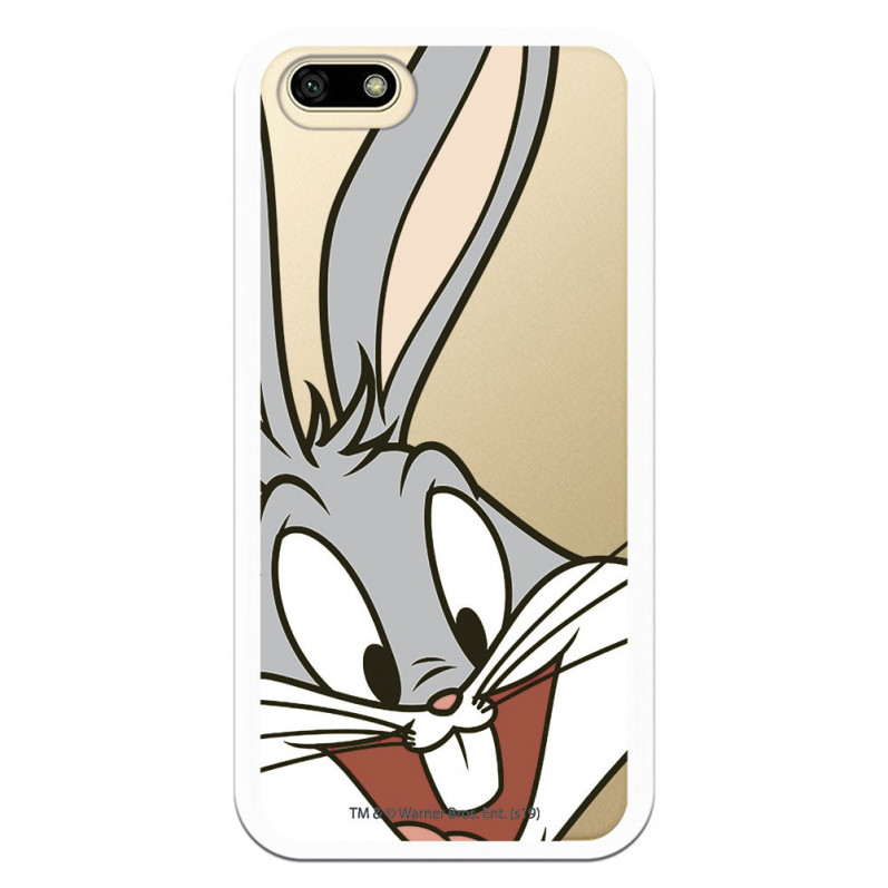 Capa Oficial Warner Bros Bugs Bunny Transparente para Huawei Y5 2018 - Looney Tunes