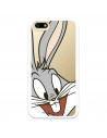Capa Oficial Warner Bros Bugs Bunny Transparente para Huawei Y5 2018 - Looney Tunes