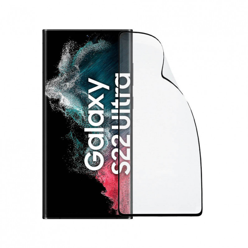Película de Vidro Temperado Completo Inquebrável para Samsung Galaxy S22 Ultra