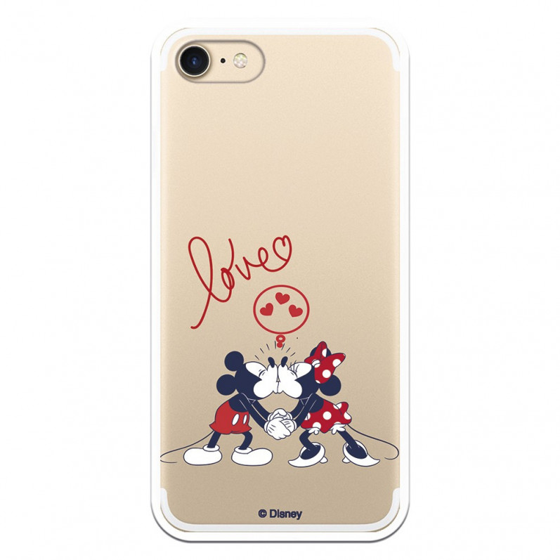 Capa para iPhone SE 2022 Oficial de Disney Mickey e Minnie Love - Clássicos Disney