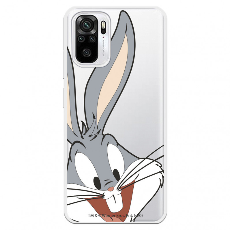 Capa para Xiaomi Redmi Note 10 Oficial da Warner Bros Bugs Bunny Silhueta Transparente - Looney Tunes