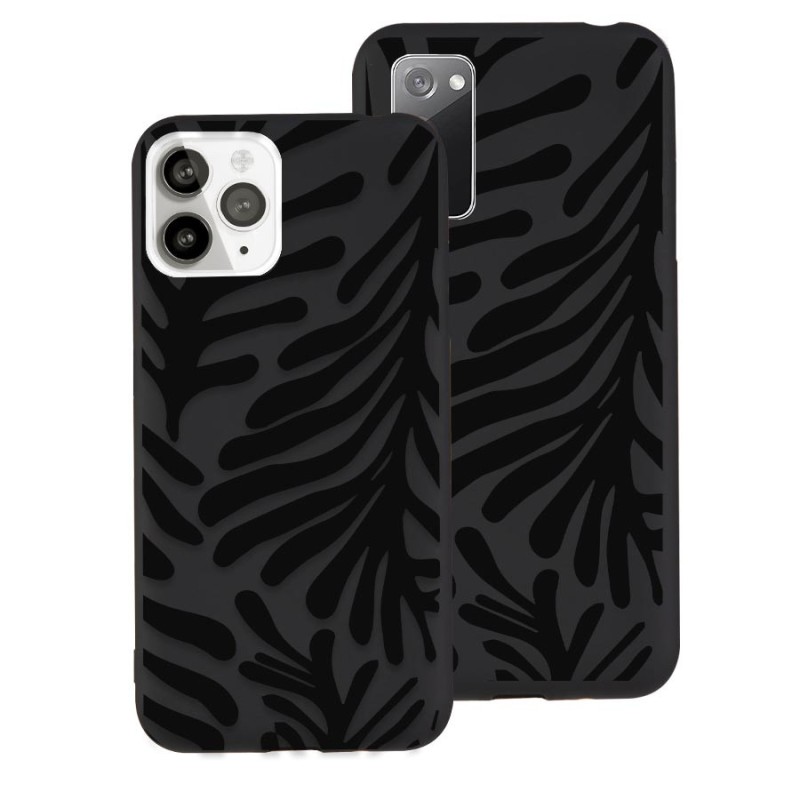 Capa Desenho Estampado - Silhueta Corais