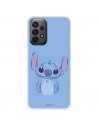 Funda para Samsung Galaxy A23 5G Oficial de Disney Stitch Azul - Lilo & Stitch