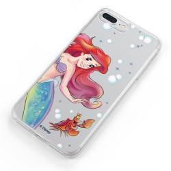 Funda Oficial Disney Sirenita y Sebastián Transparente para Xiaomi Mi 5X - La Sirenita