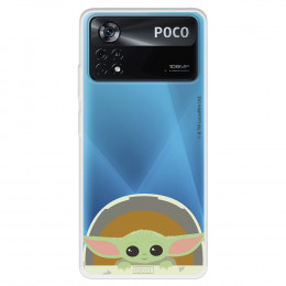 Funda para Xiaomi Poco X4 Pro Oficial de Star Wars Baby Yoda Sonrisas - The Mandalorian