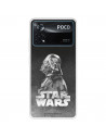 Funda para Xiaomi Poco X4 Pro Oficial de Star Wars Darth Vader Fondo negro - Star Wars