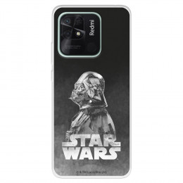 Funda para Xiaomi Redmi 10C Oficial de Star Wars Darth Vader Fondo negro - Star Wars