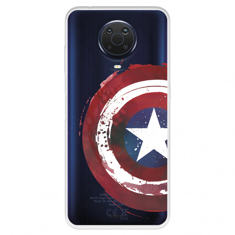 Funda para Nokia G20 Oficial de Marvel Capitán América Escudo Transparente - Marvel