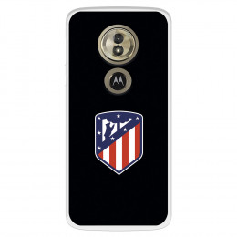 Funda para Motorola Moto G6 Play del Atlético de Madrid Escudo Fondo Negro  - Licencia Oficial Atlético de Madrid