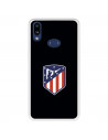 Funda para Samsung Galaxy A10s del Atlético de Madrid Escudo Fondo Negro  - Licencia Oficial Atlético de Madrid