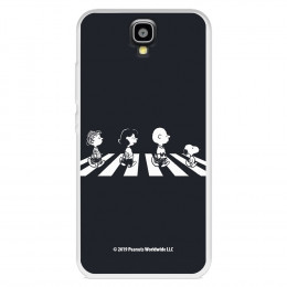 Funda para Huawei Y560 Oficial de Peanuts Personajes Beatles - Snoopy