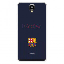 Funda para Huawei Y560 del FC Barcelona Barsa Fondo Azul  - Licencia Oficial FC Barcelona