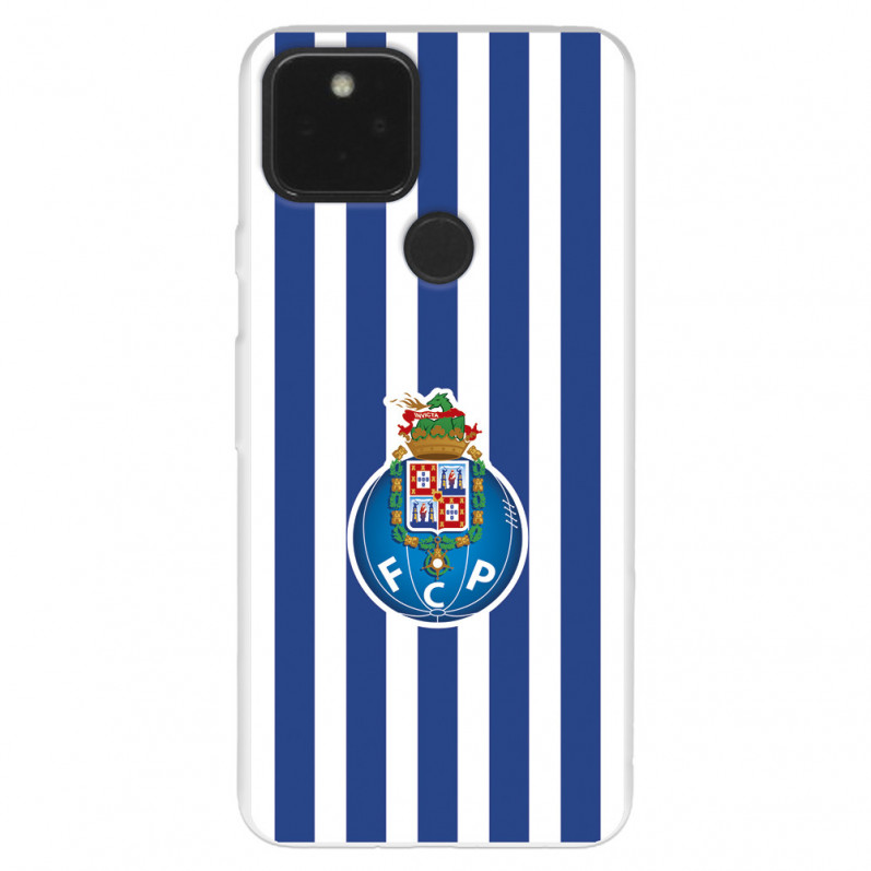 Capa para Google Pixel 5A do Futebol Clube do Porto Emblema Listras - Licença Oficial Futebol Clube do Porto