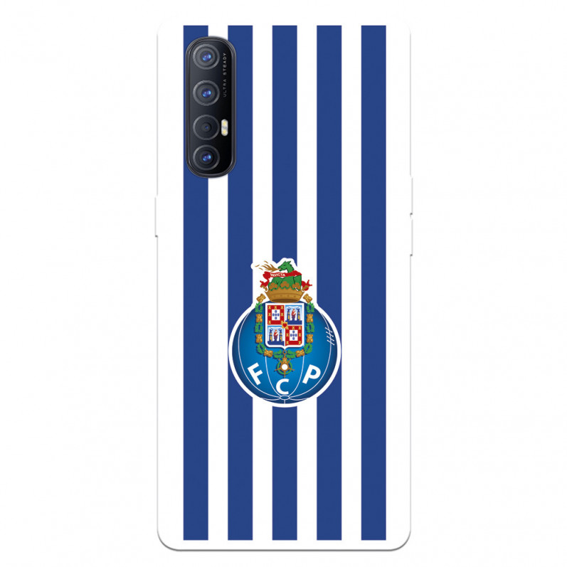 Capa para Oppo Find X2 Neo do Futebol Clube do Porto Emblema Listras - Licença Oficial Futebol Clube do Porto