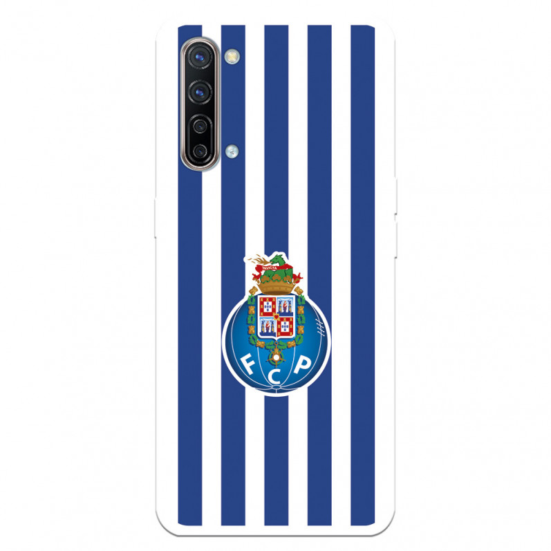 Capa para Oppo Find X2 Lite do Futebol Clube do Porto Emblema Listras - Licença Oficial Futebol Clube do Porto