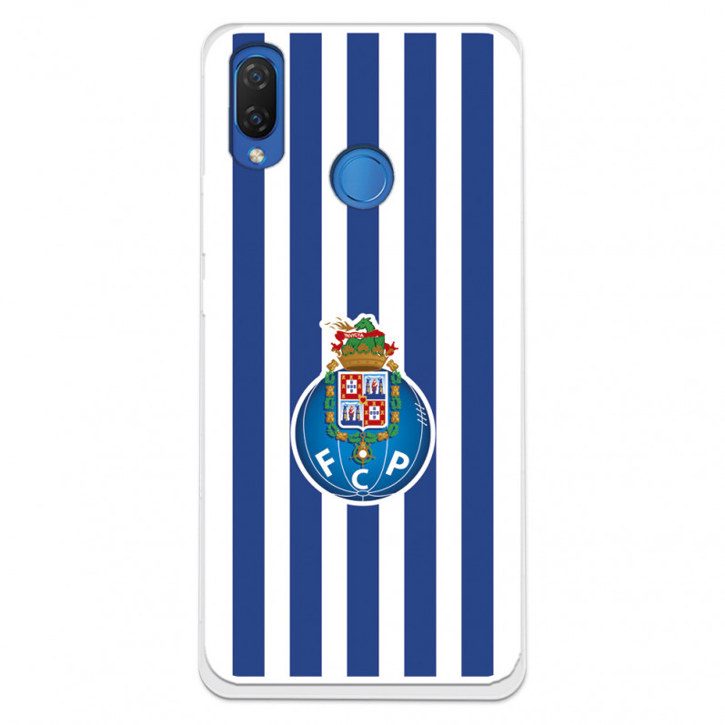 Capa para Huawei P Smart Plus do Futebol Clube do Porto Emblema Listras - Licença Oficial Futebol Clube do Porto