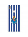 Capa para BQ Aquaris X do Futebol Clube do Porto Emblema Listras - Licença Oficial Futebol Clube do Porto