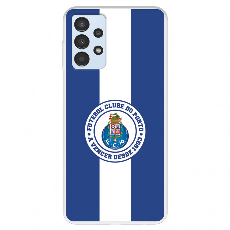 Funda para Samsung Galaxy A13 4G del Fútbol Club Oporto Escudo Rayas Azul y blanco  - Licencia Oficial Fútbol Club Oporto
