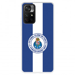 Funda para Xiaomi Poco M4 Pro 5G del Fútbol Club Oporto Escudo Rayas Azul y blanco  - Licencia Oficial Fútbol Club Oporto