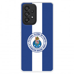 Funda para Samsung Galaxy A53 5G del Fútbol Club Oporto Escudo Rayas Azul y blanco  - Licencia Oficial Fútbol Club Oporto