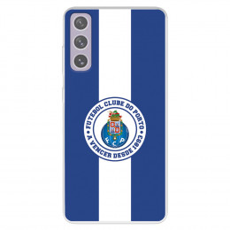 Funda para Samsung Galaxy S21 FE del Fútbol Club Oporto Escudo Rayas Azul y blanco  - Licencia Oficial Fútbol Club Oporto