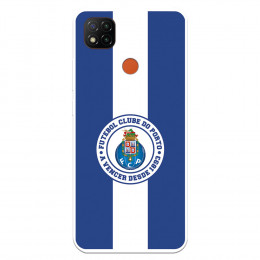 Funda para Xiaomi Redmi 9C del Fútbol Club Oporto Escudo Rayas Azul y blanco  - Licencia Oficial Fútbol Club Oporto