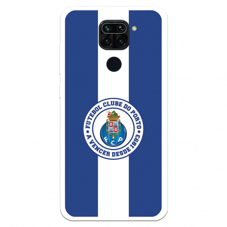 Funda para Xiaomi Redmi Note 9 del Fútbol Club Oporto Escudo Rayas Azul y blanco  - Licencia Oficial Fútbol Club Oporto