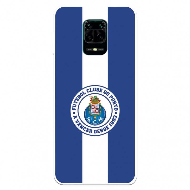 Funda para Xiaomi Redmi Note 9S del Fútbol Club Oporto Escudo Rayas Azul y blanco  - Licencia Oficial Fútbol Club Oporto