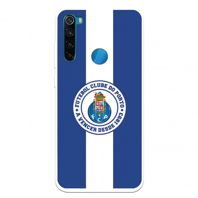 Funda para Xiaomi Redmi Note 8 del Fútbol Club Oporto Escudo Rayas Azul y blanco  - Licencia Oficial Fútbol Club Oporto